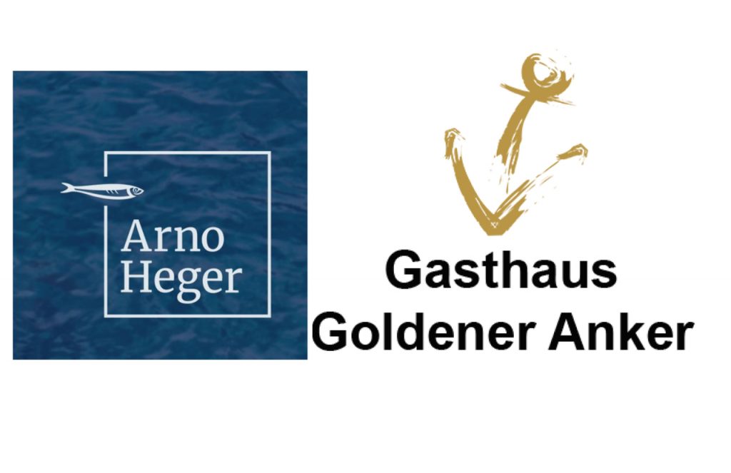 Foto zeigt das Logo von RA Arno Heger und dem Gasthaus goldener Anker aus Freiburg
