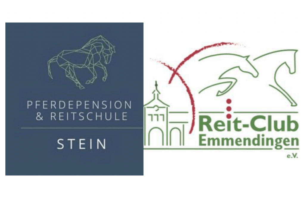 Hobby Horsing in Emmendingen. Bild zeigt das Logo der Reitschule Stein und des Reitclub Emmendingen